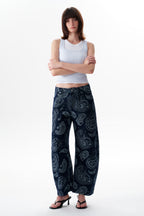 ONESO Bold Mid Rise Barrel Jeans