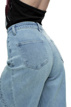 ONESO Modern High Rise Barrel Jeans