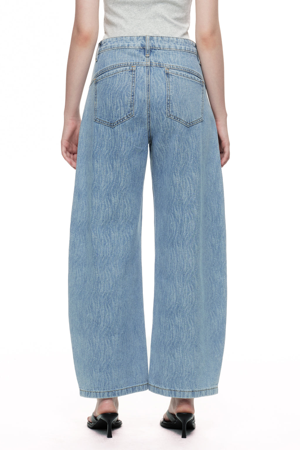 ONESO Modern High Rise Barrel Jeans