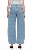 ONESO Modern High Rise Barrel Jeans
