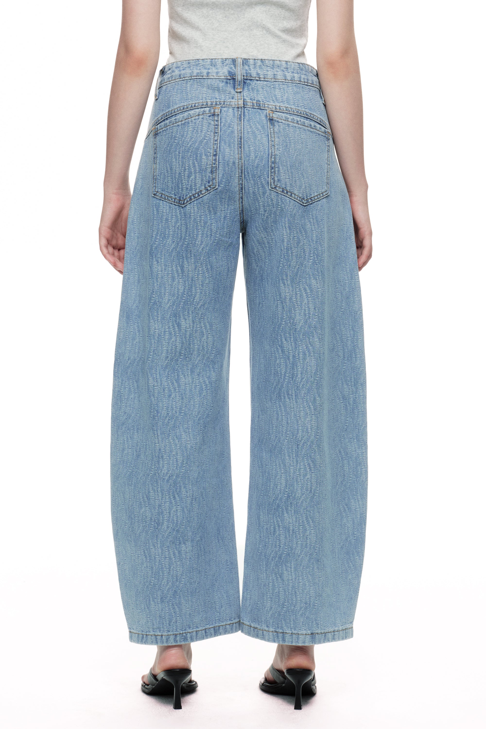 ONESO Modern High Rise Barrel Jeans