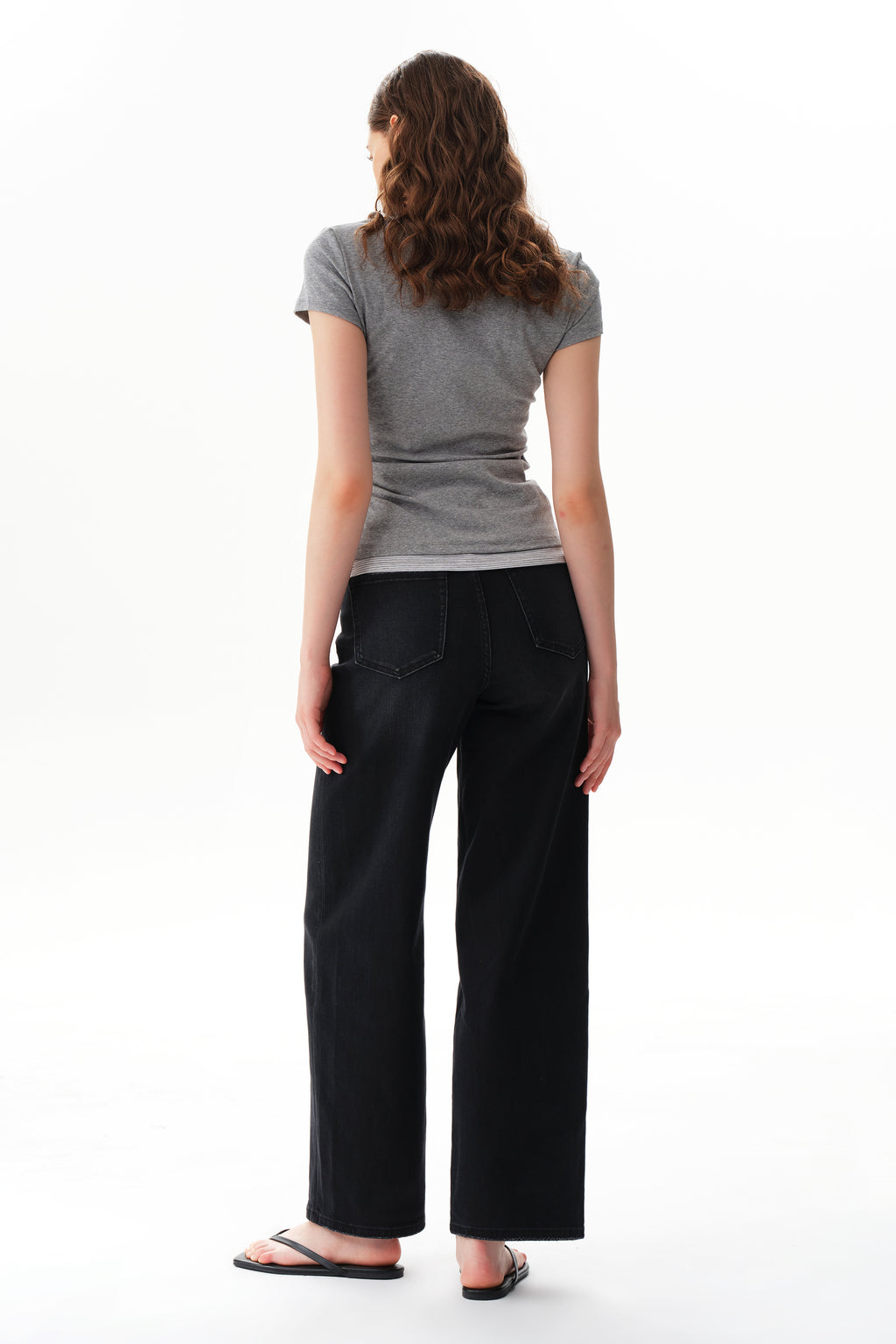 ONESO Polished High Rise Straight Jeans