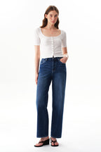 ONESO Polished High Rise Straight Jeans