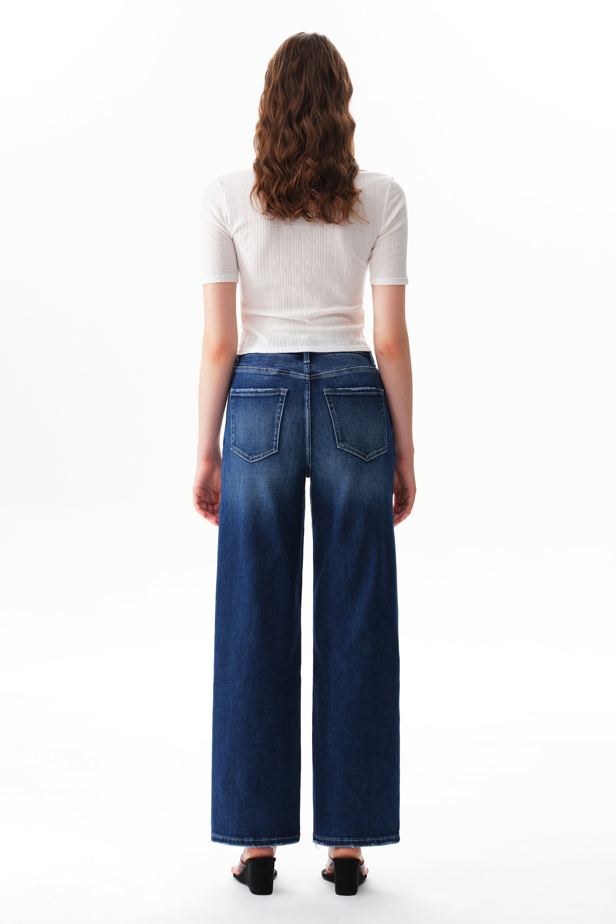 ONESO Polished High Rise Straight Jeans