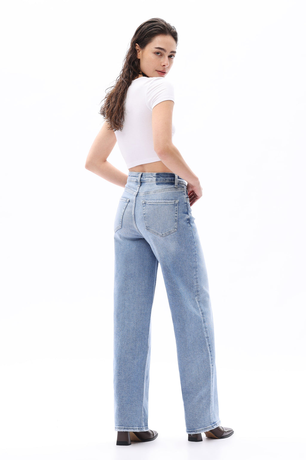 ONESO Classic High Rise Straight Jeans