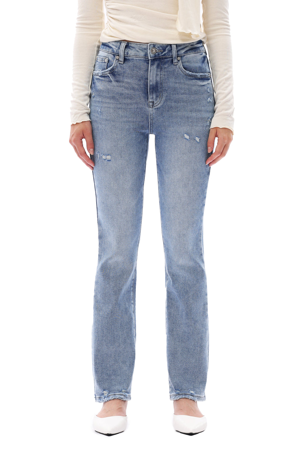 ONESO 90s High Rise Straight Jeans