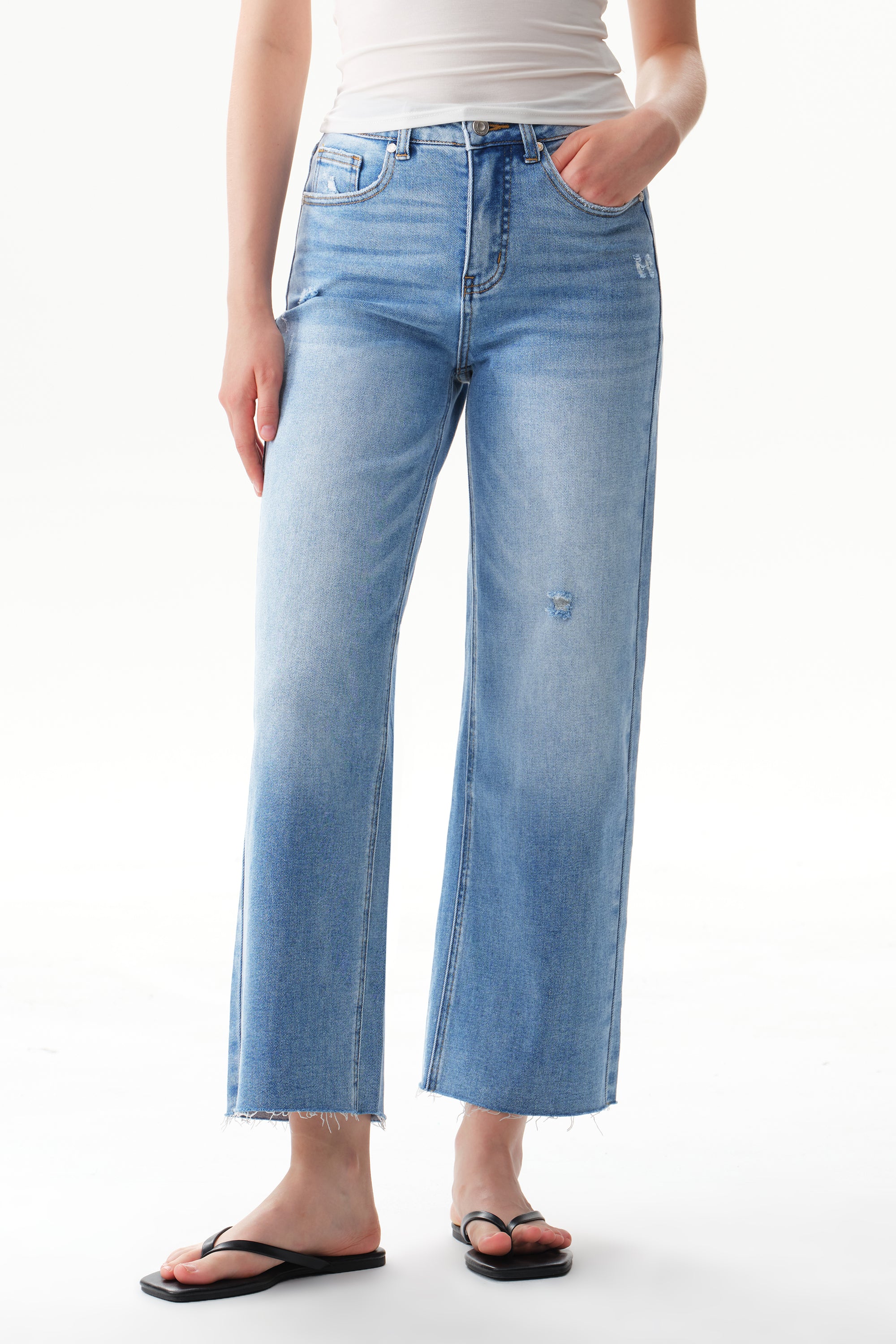 ONESO Vintage High Rise Straight Jeans
