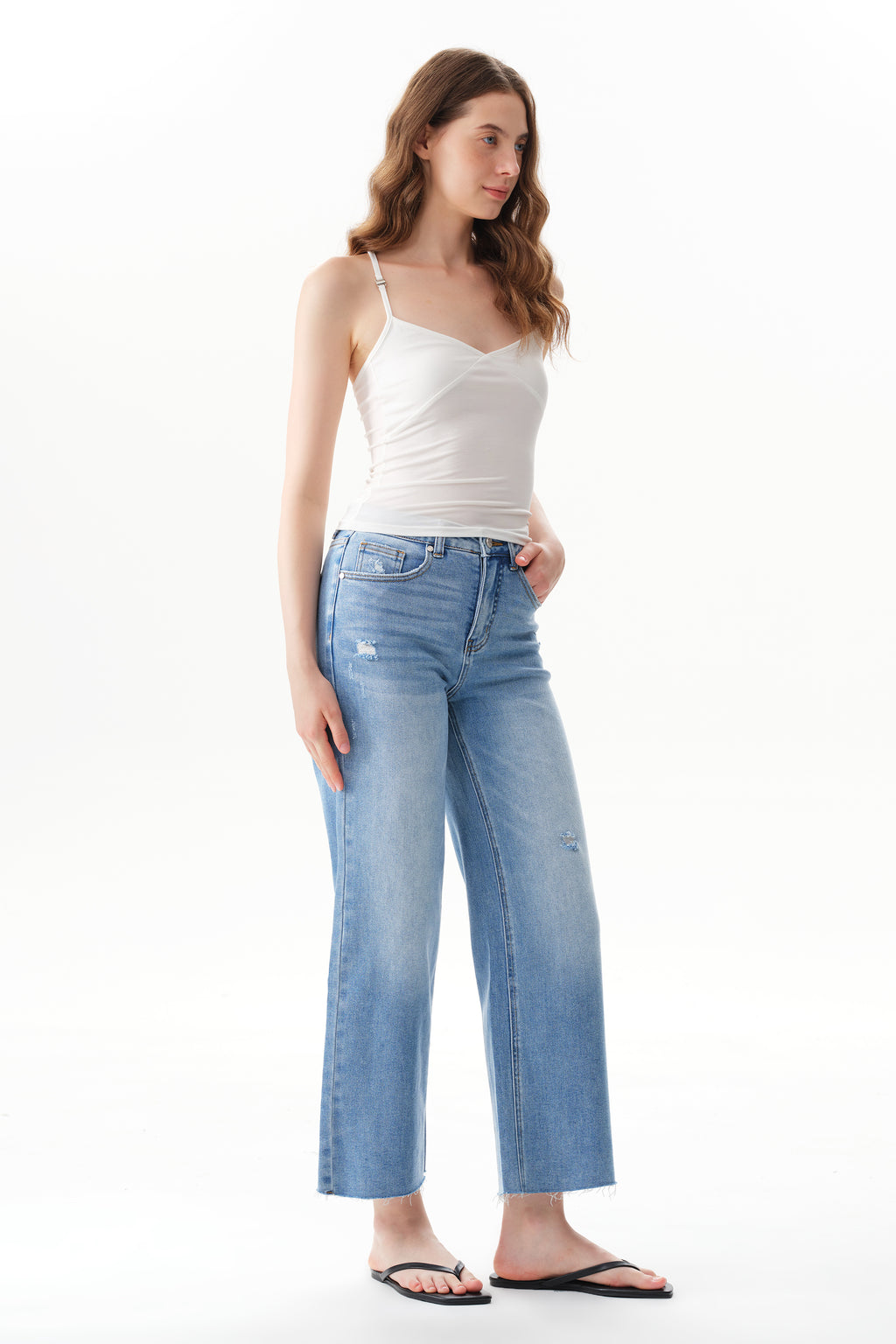 ONESO Vintage High Rise Straight Jeans