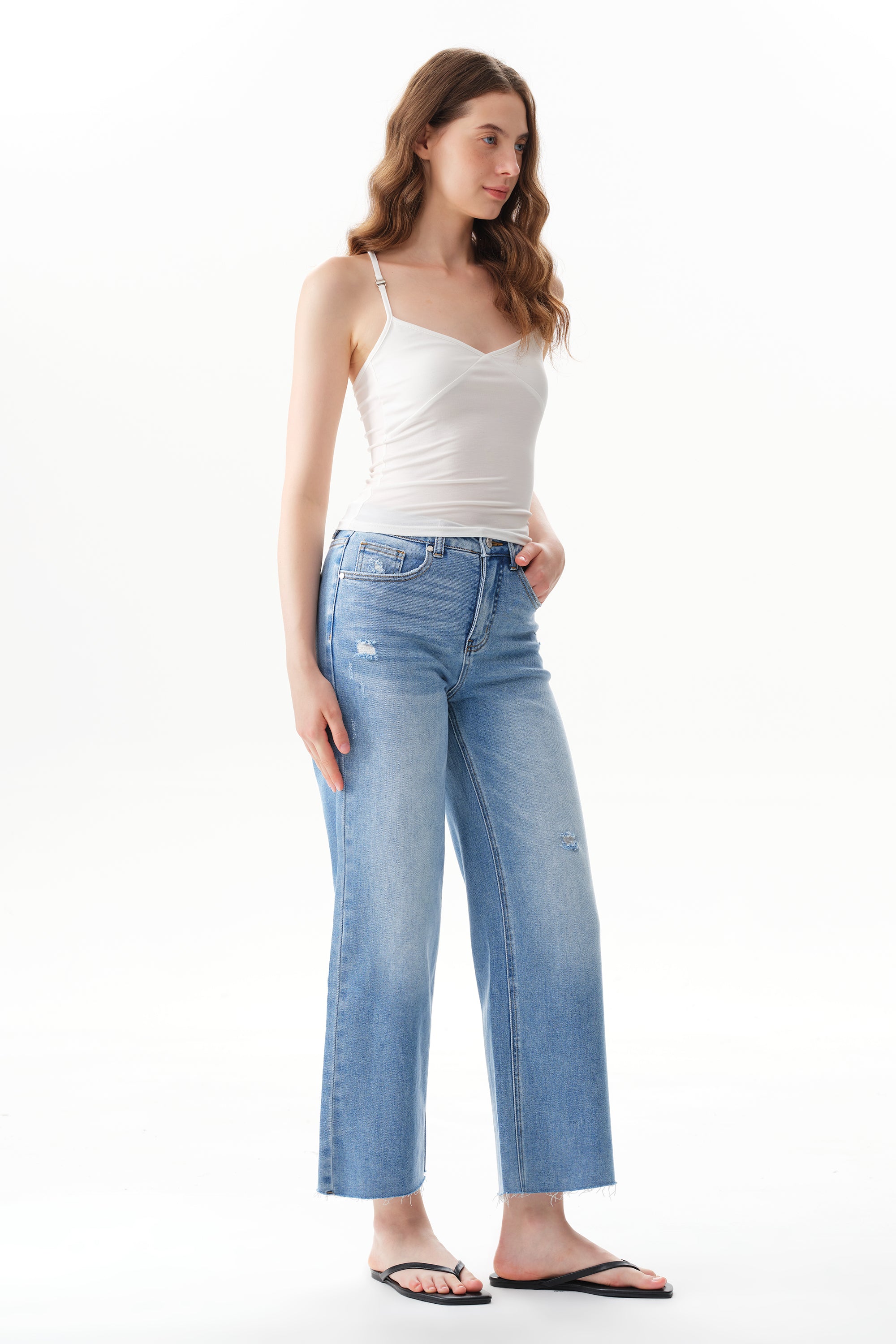 ONESO Vintage High Rise Straight Jeans