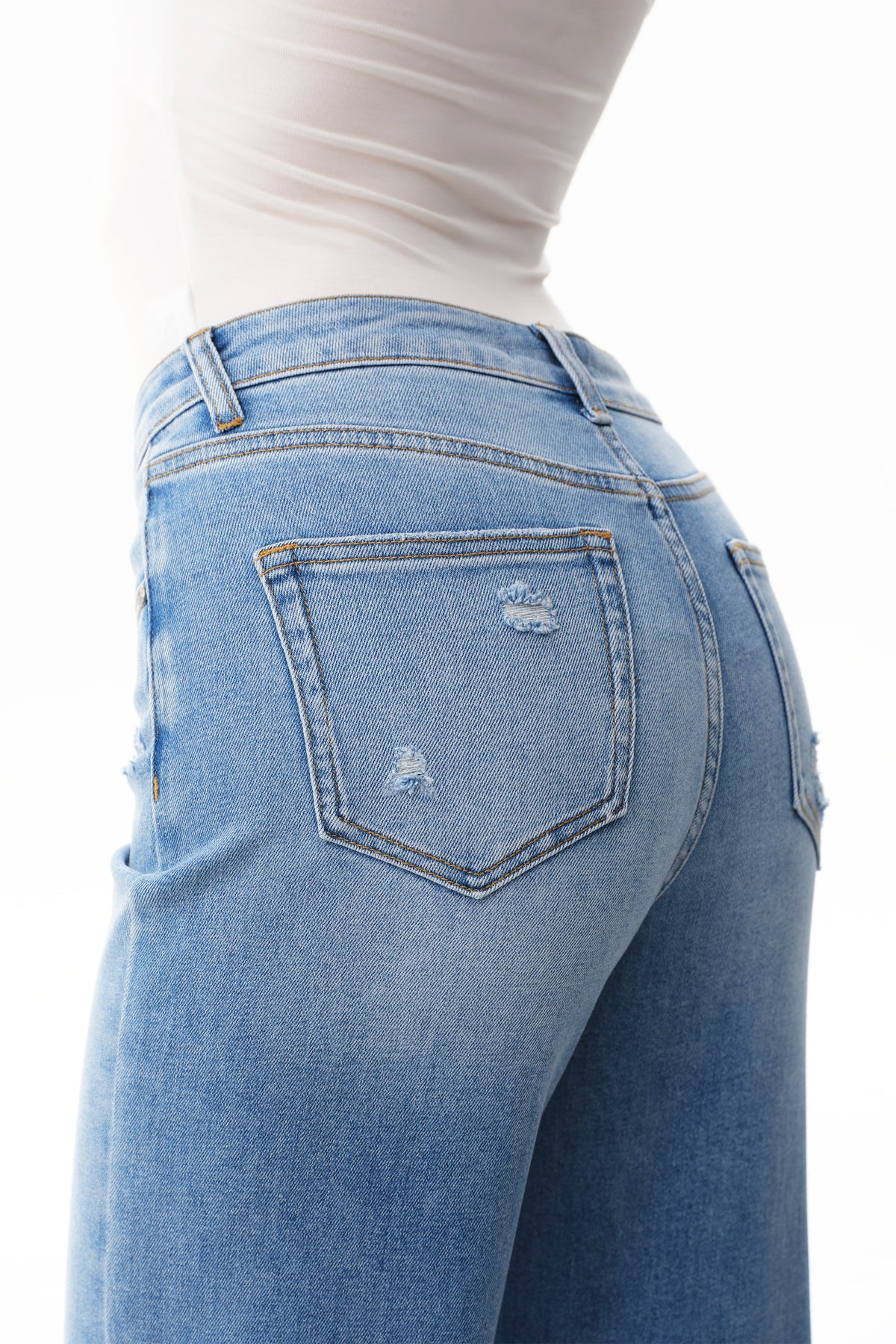 ONESO Vintage High Rise Straight Jeans