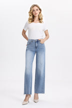 ONESO Vintage High Rise Straight Jeans