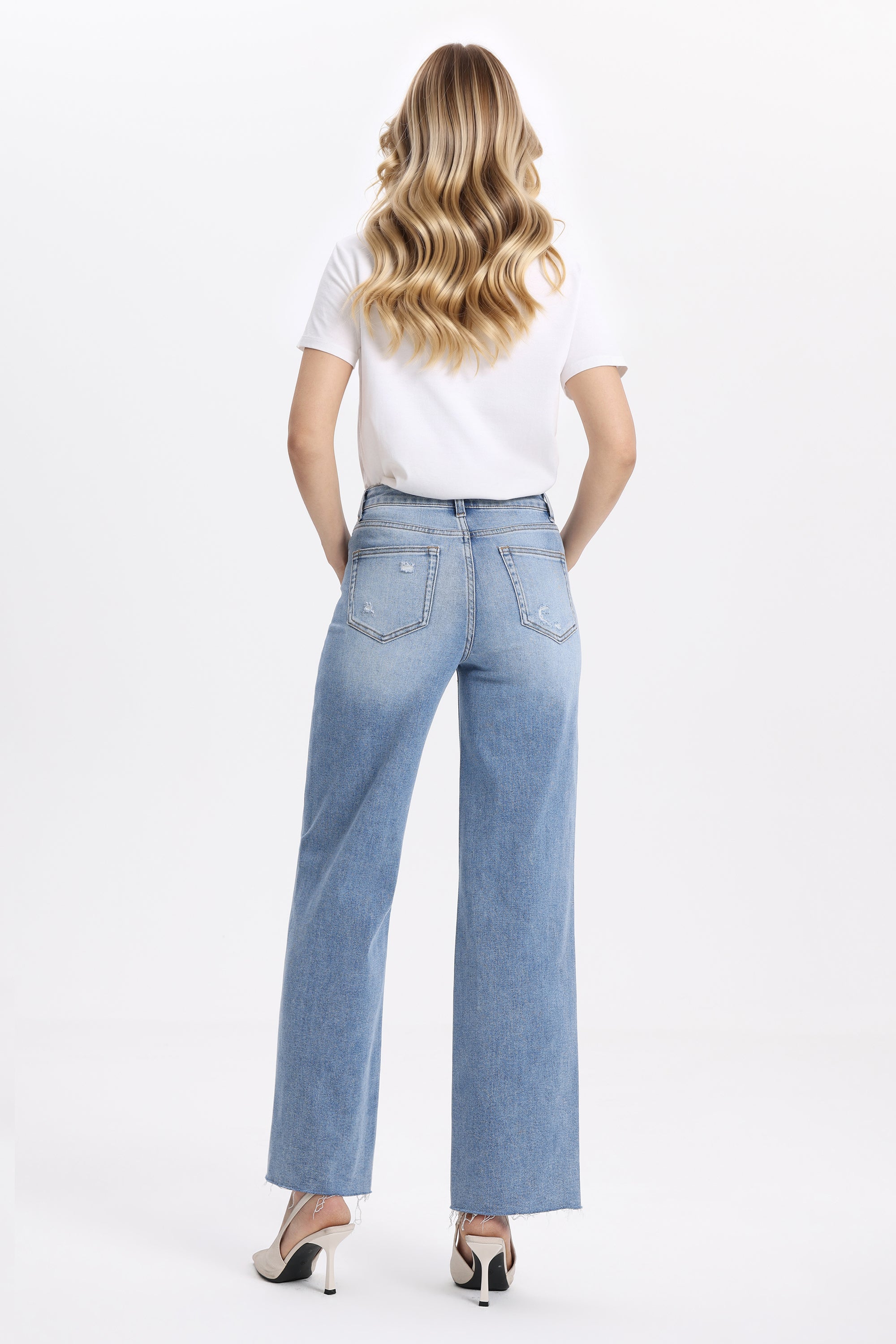ONESO Vintage High Rise Straight Jeans
