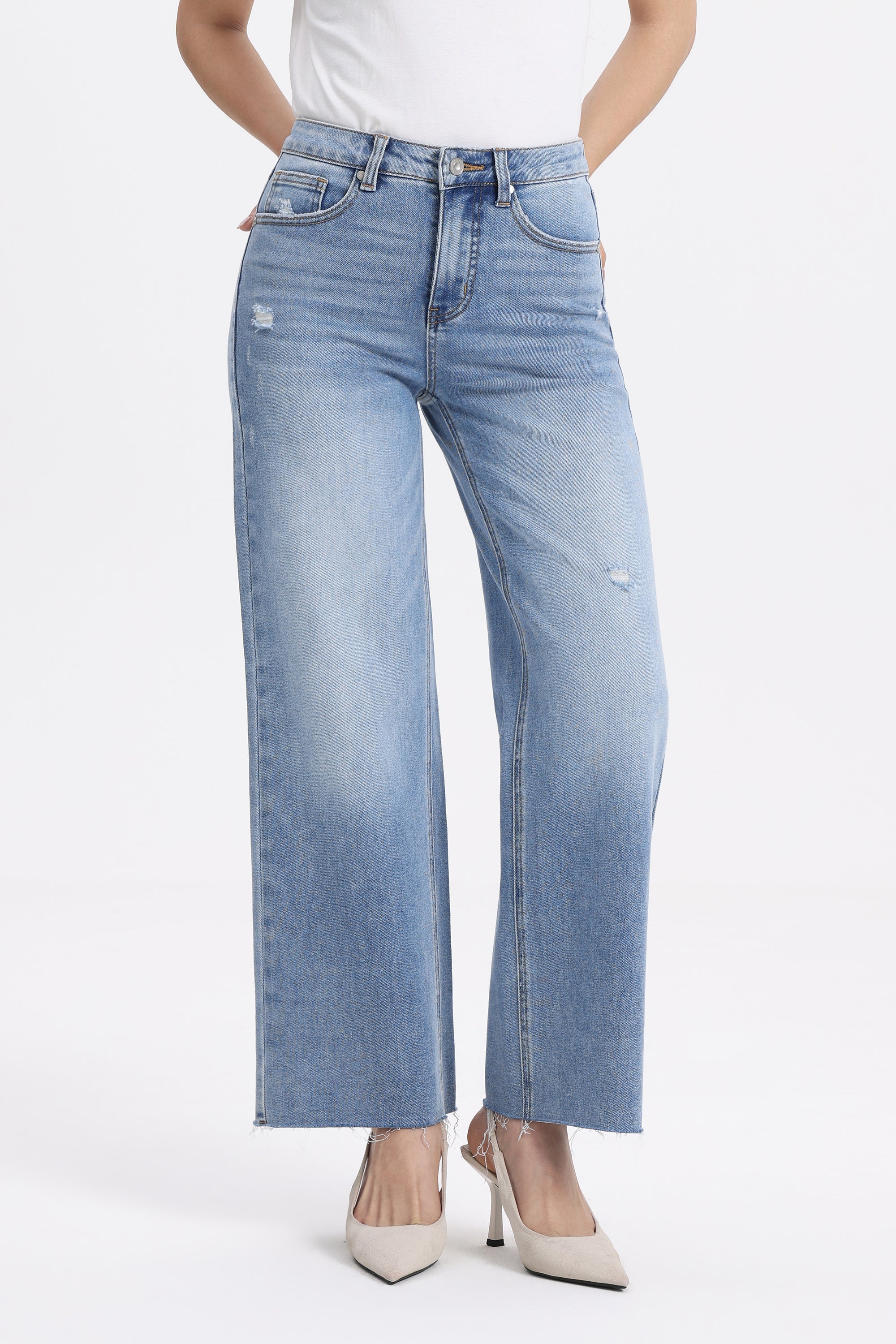 ONESO Vintage High Rise Straight Jeans