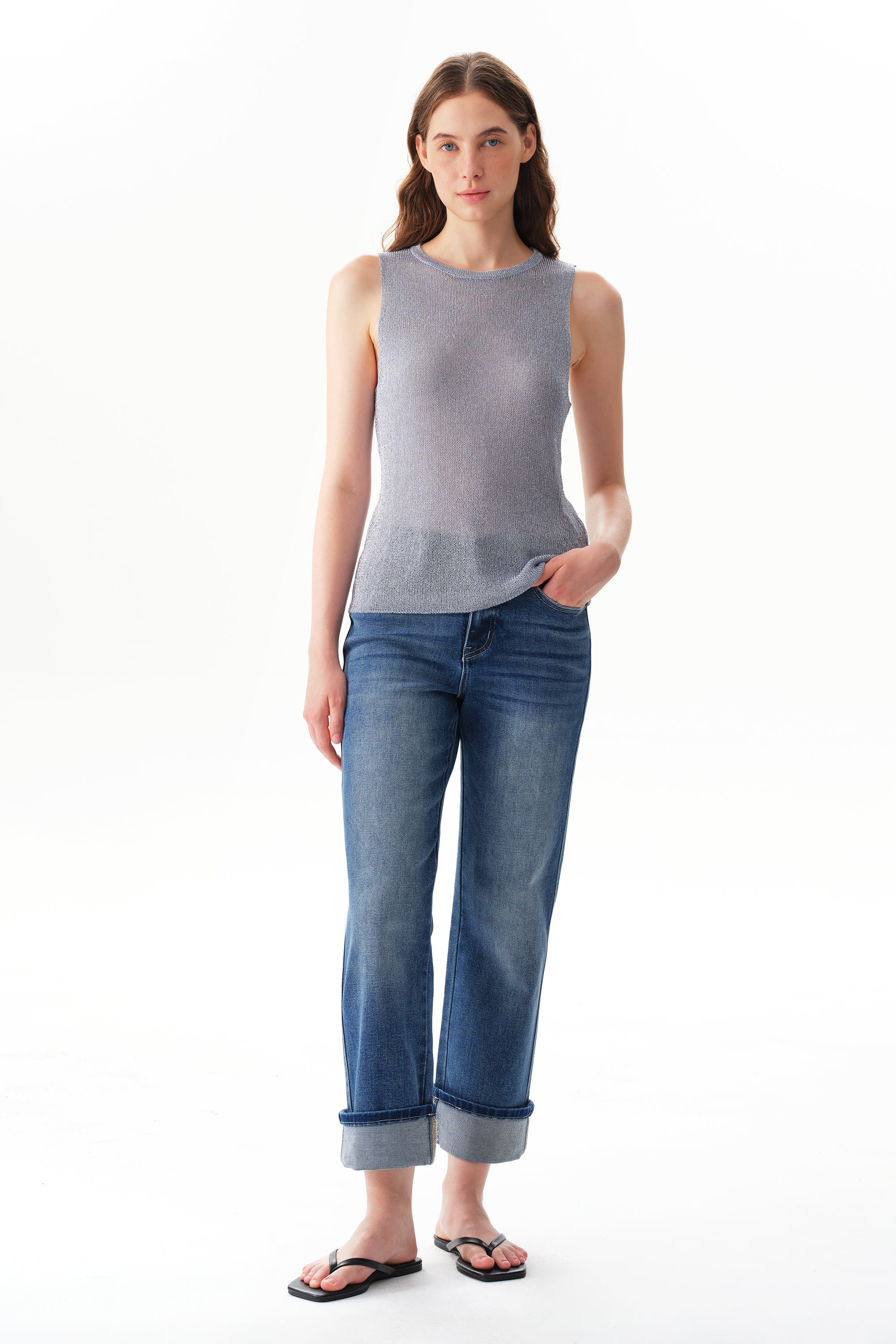 ONESO Modern Classic Mid Rise Straight Jeans