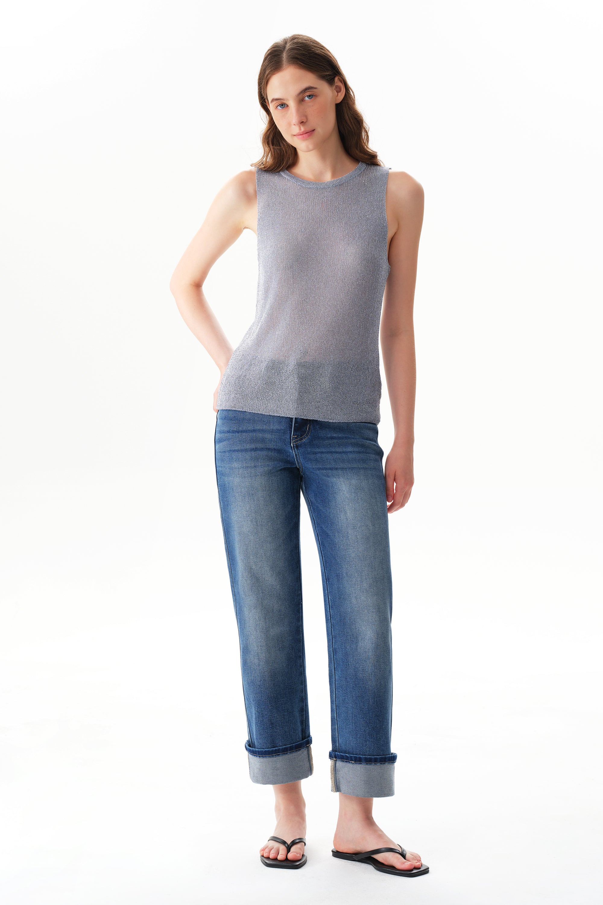 ONESO Modern Classic Mid Rise Straight Jeans