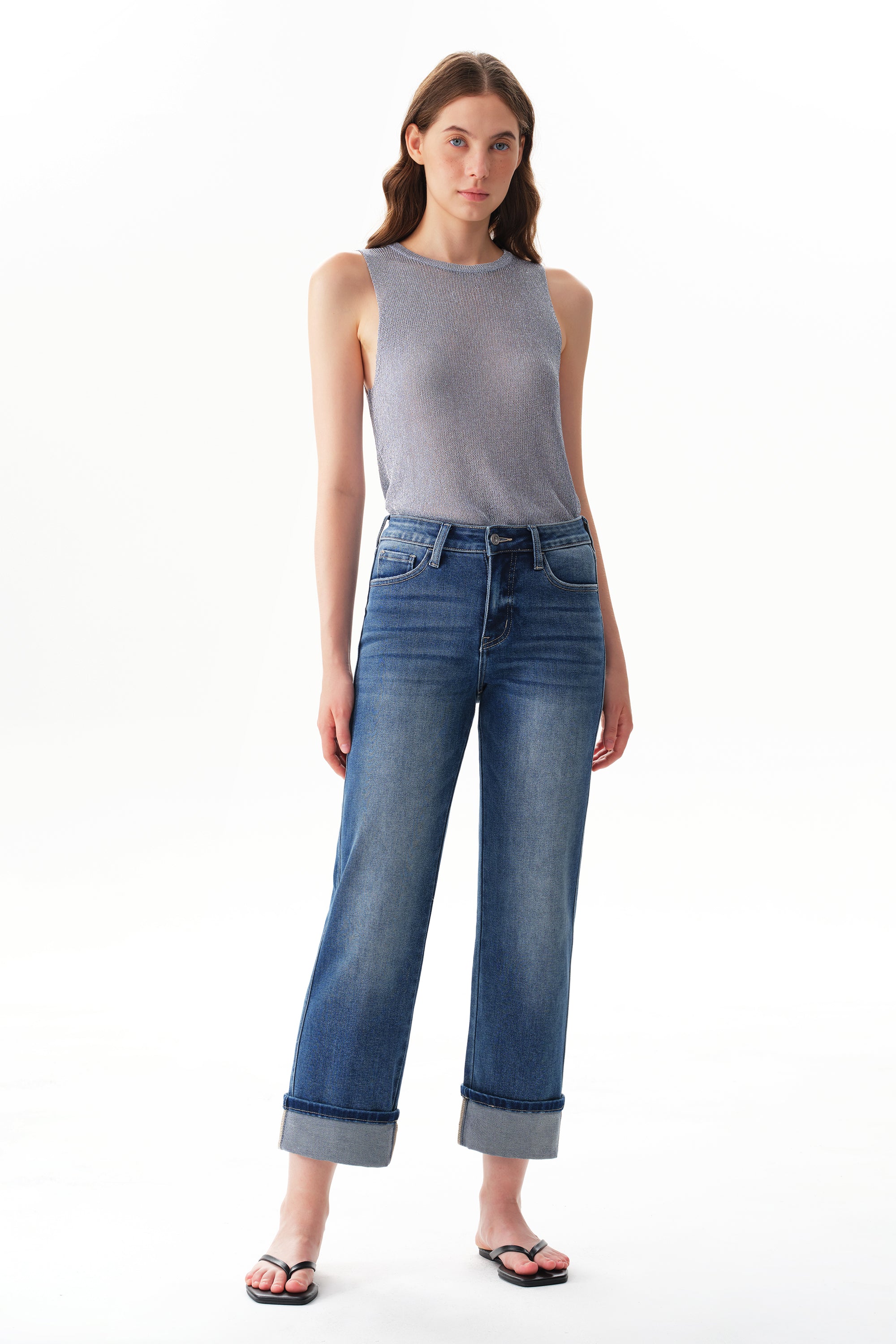 ONESO Modern Classic Mid Rise Straight Jeans