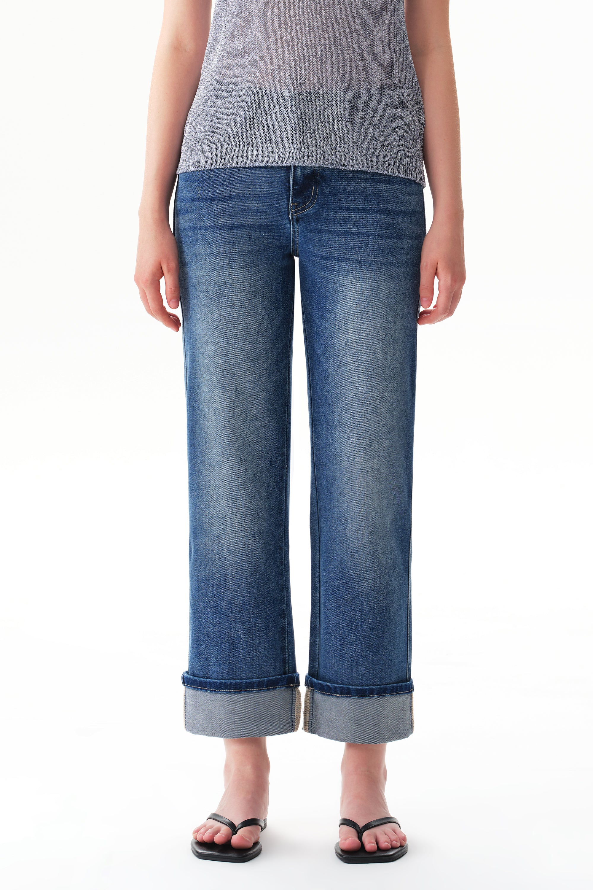 ONESO Modern Classic Mid Rise Straight Jeans