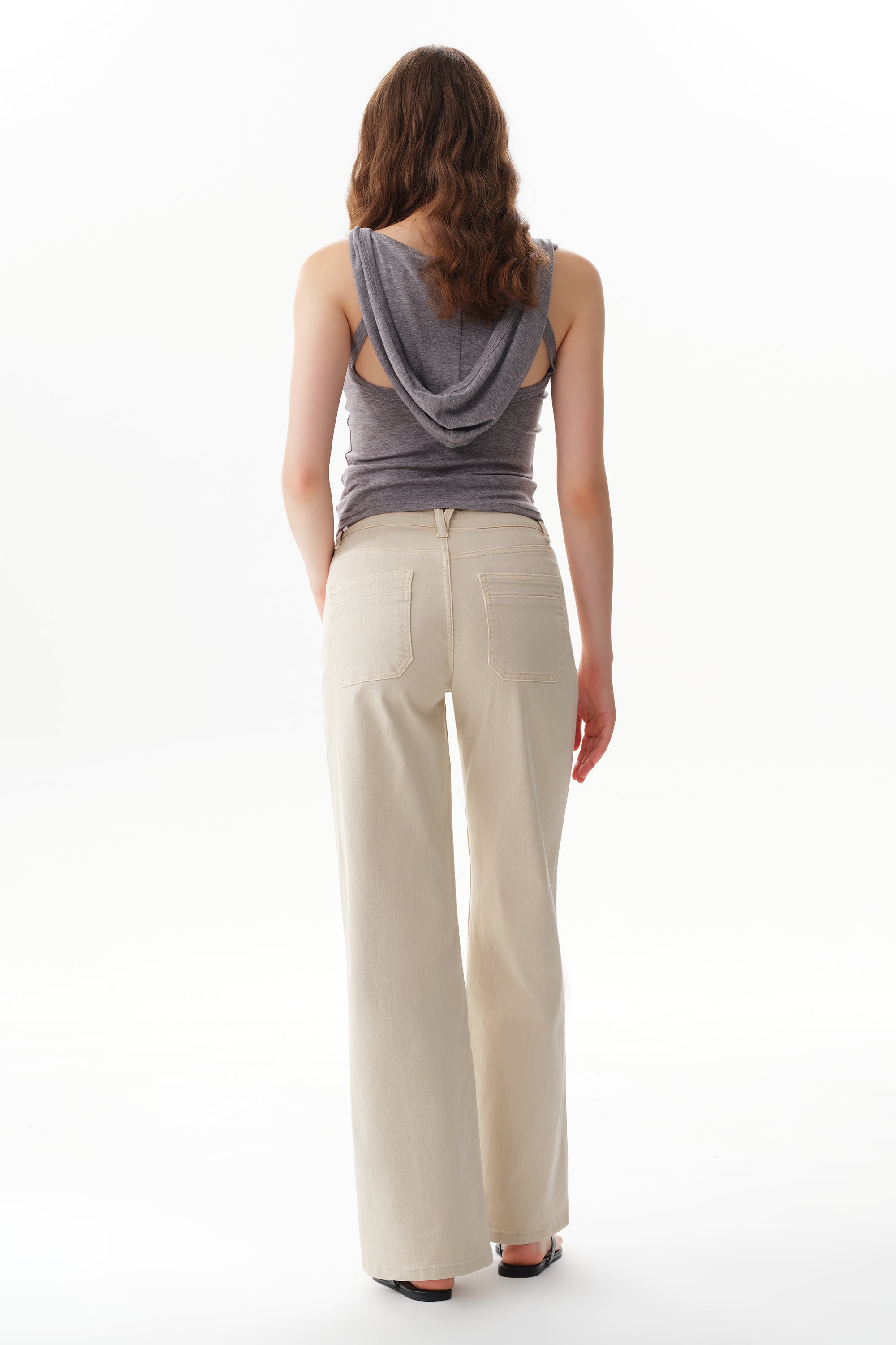 ONESO Minimalist Mid Rise Straight Jeans
