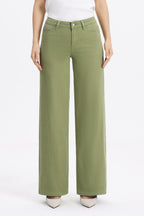 ONESO Earthy Mid Rise Wide Leg Jeans