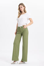 ONESO Earthy Mid Rise Wide Leg Jeans