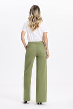 ONESO Earthy Mid Rise Wide Leg Jeans