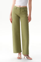 ONESO Earthy Mid Rise Wide Leg Jeans
