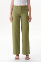 ONESO Earthy Mid Rise Wide Leg Jeans