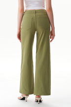 ONESO Earthy Mid Rise Wide Leg Jeans