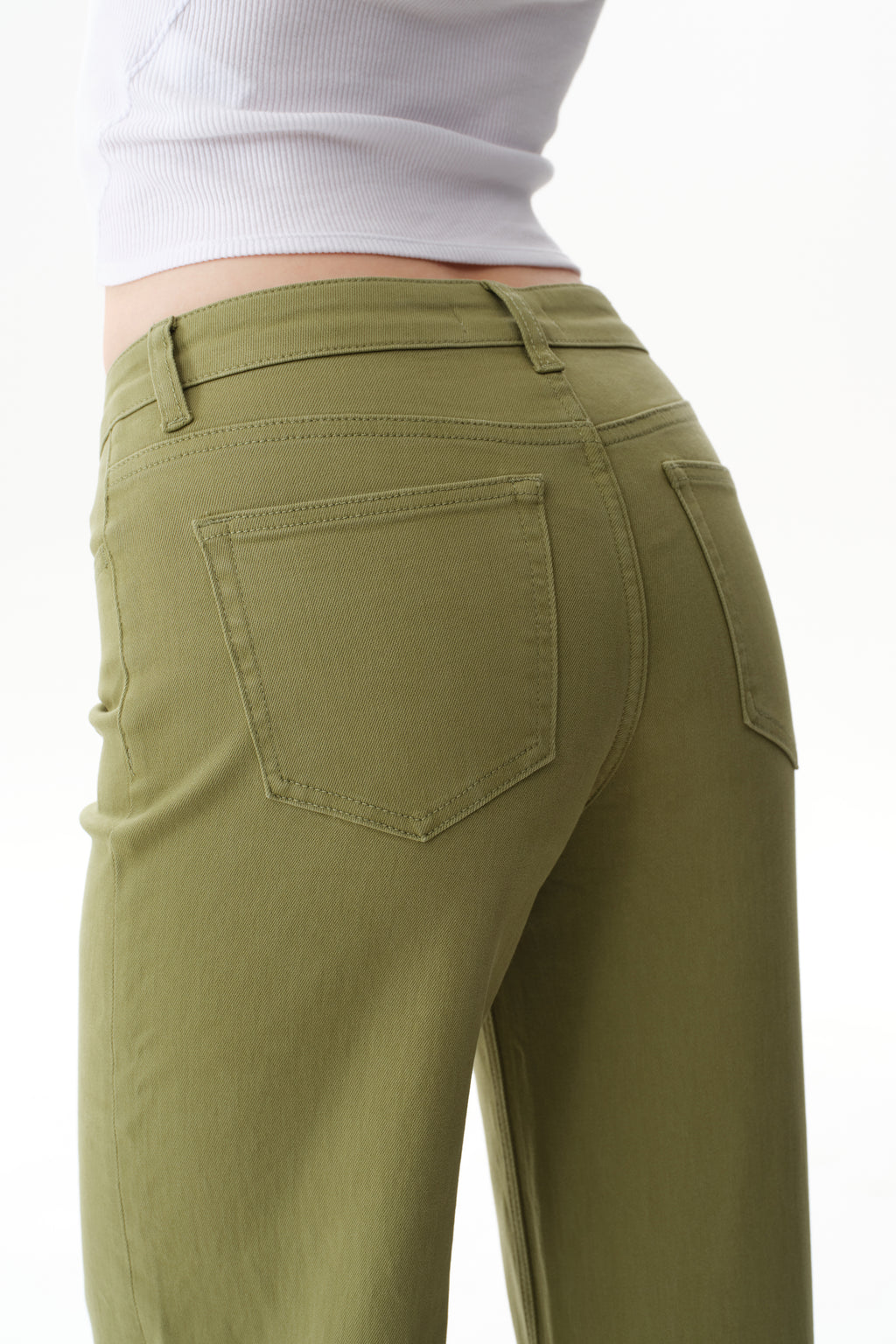 ONESO Earthy Mid Rise Wide Leg Jeans
