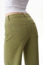 ONESO Earthy Mid Rise Wide Leg Jeans