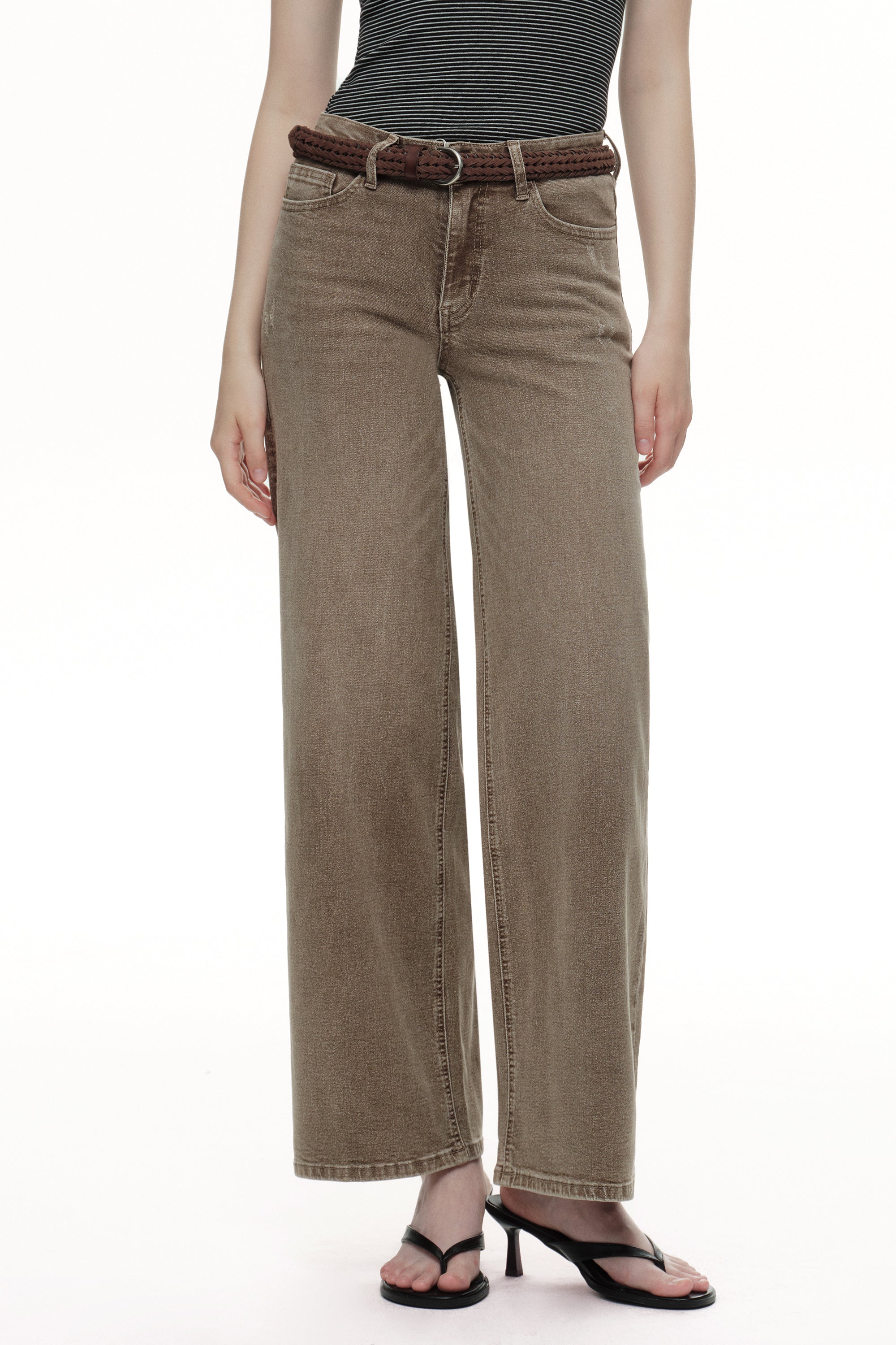 ONESO Modern Mid Rise Wide Leg Jeans