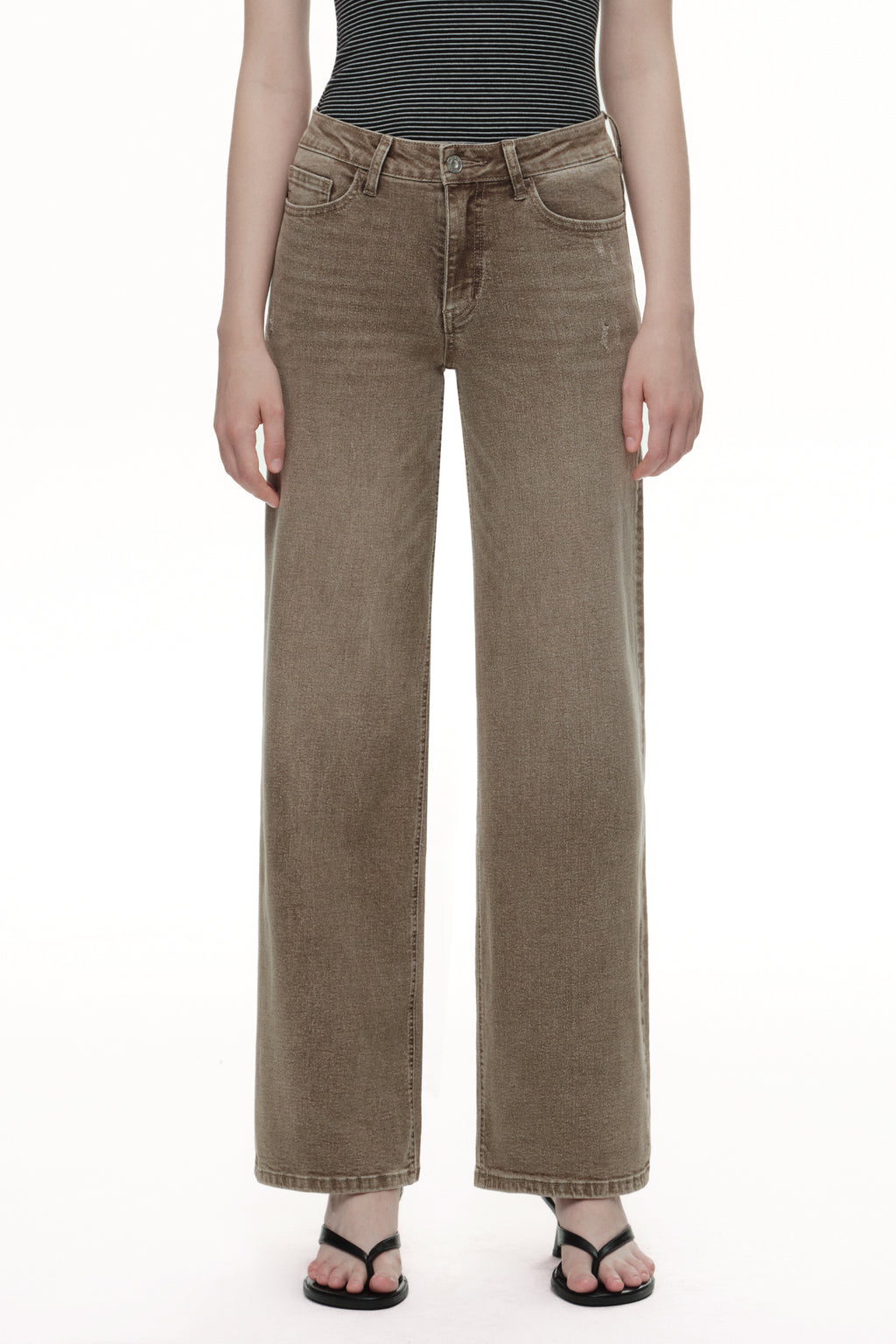 ONESO Modern Mid Rise Wide Leg Jeans