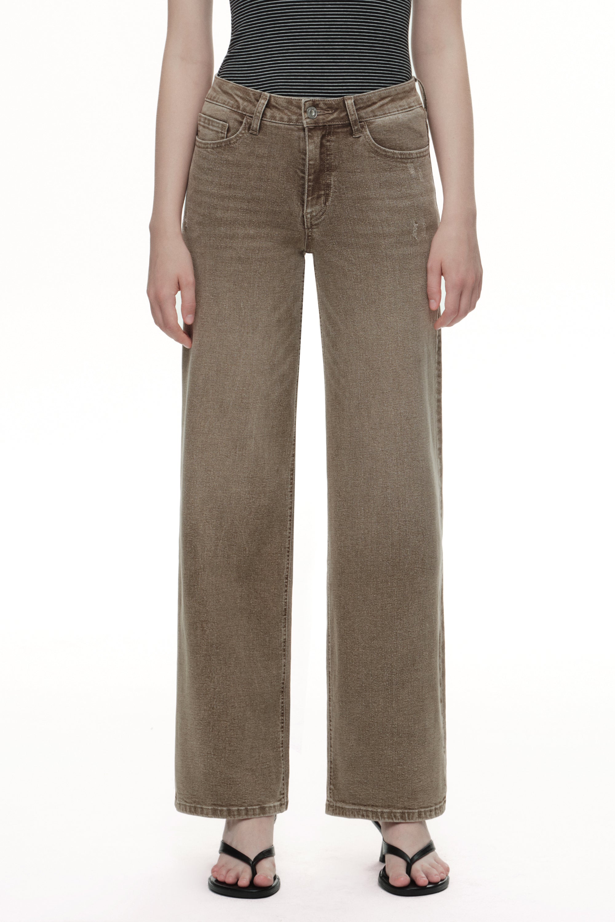ONESO Modern Mid Rise Wide Leg Jeans