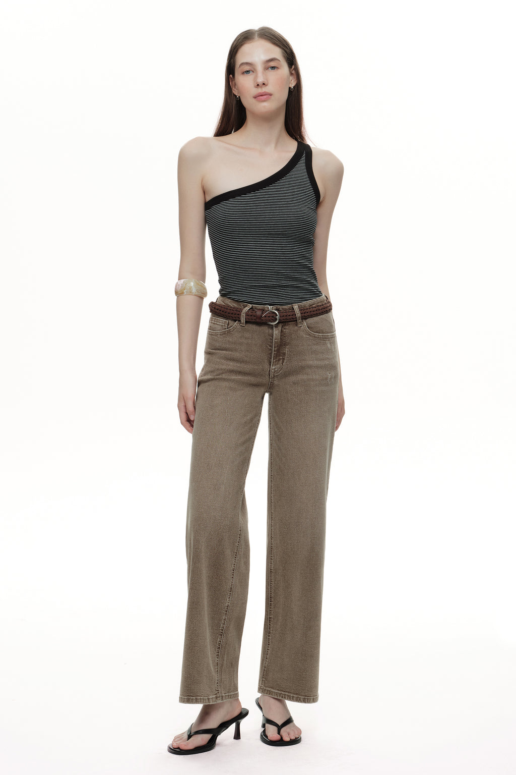 ONESO Modern Mid Rise Wide Leg Jeans