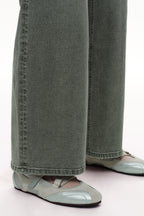 ONESO Modern Utility Mid Rise Wide Leg Jeans