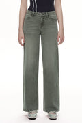 ONESO Modern Utility Mid Rise Wide Leg Jeans