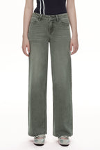 ONESO Modern Utility Mid Rise Wide Leg Jeans