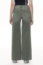 ONESO Modern Utility Mid Rise Wide Leg Jeans