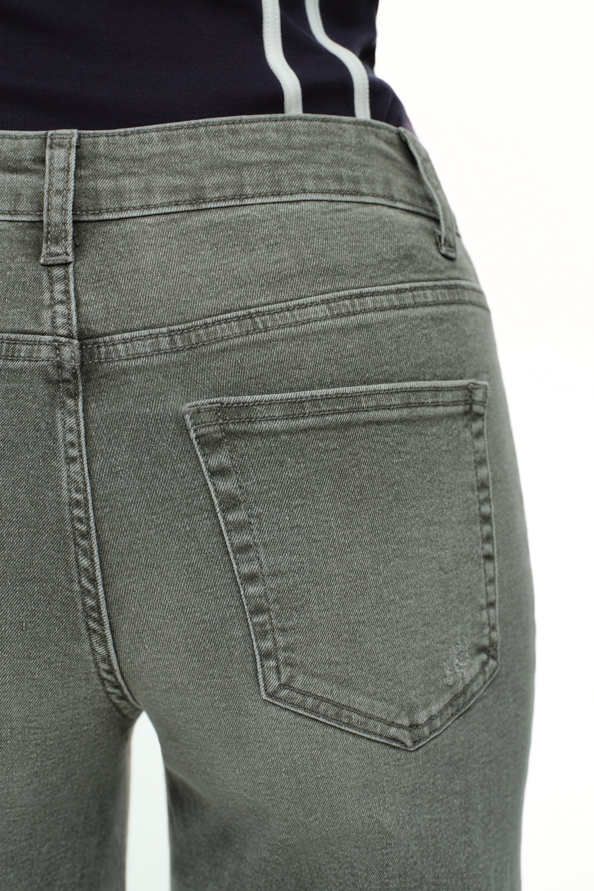 ONESO Modern Utility Mid Rise Wide Leg Jeans