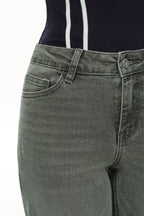 ONESO Modern Utility Mid Rise Wide Leg Jeans