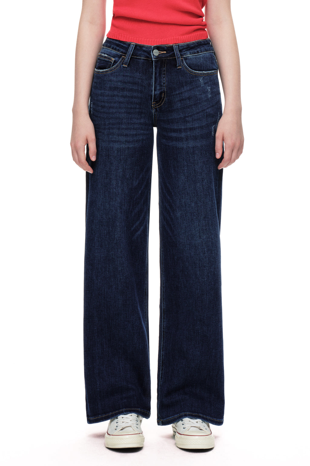 ONESO Timeless Mid Rise Wide Leg Jeans