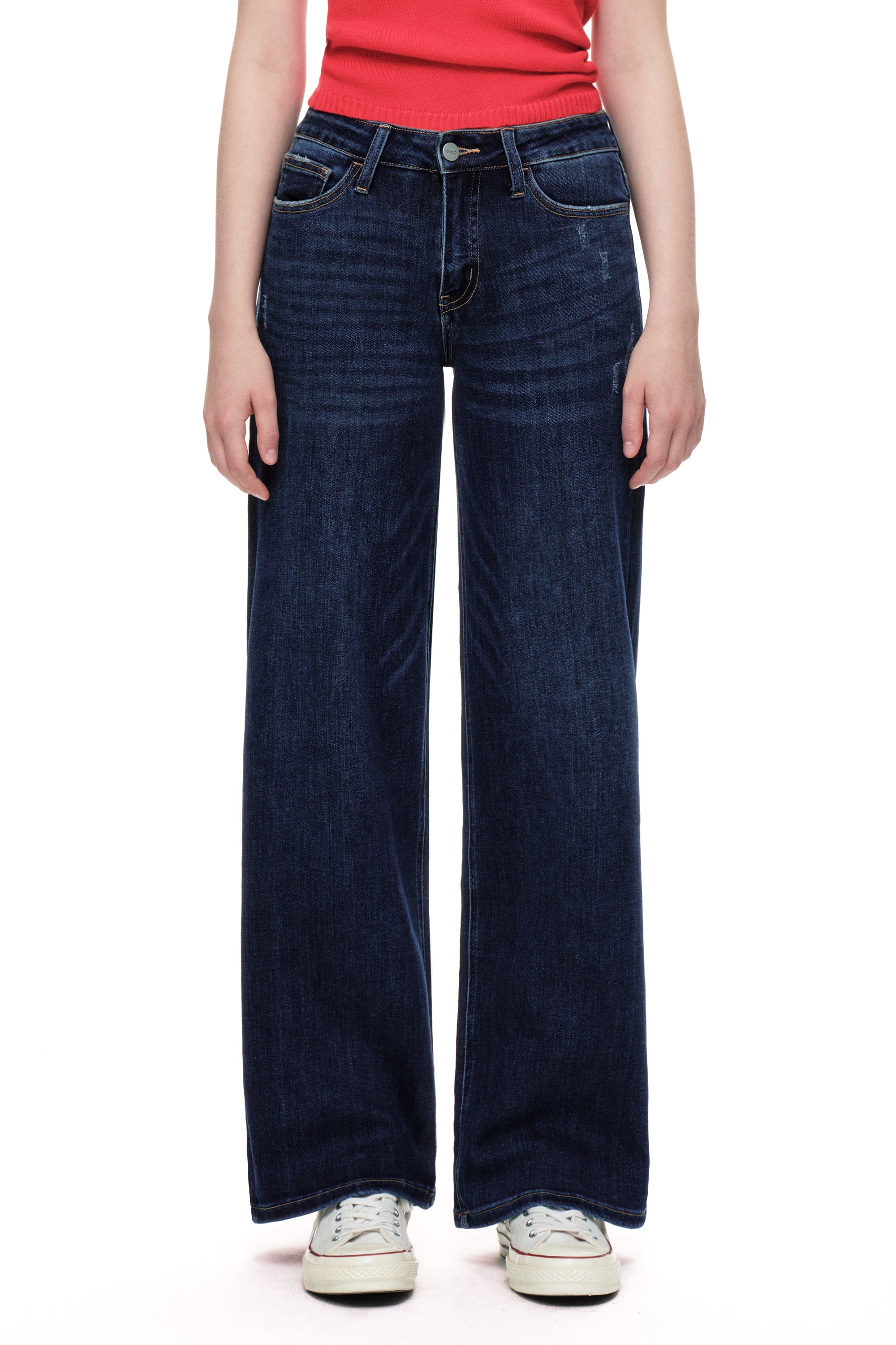 ONESO Timeless Mid Rise Wide Leg Jeans