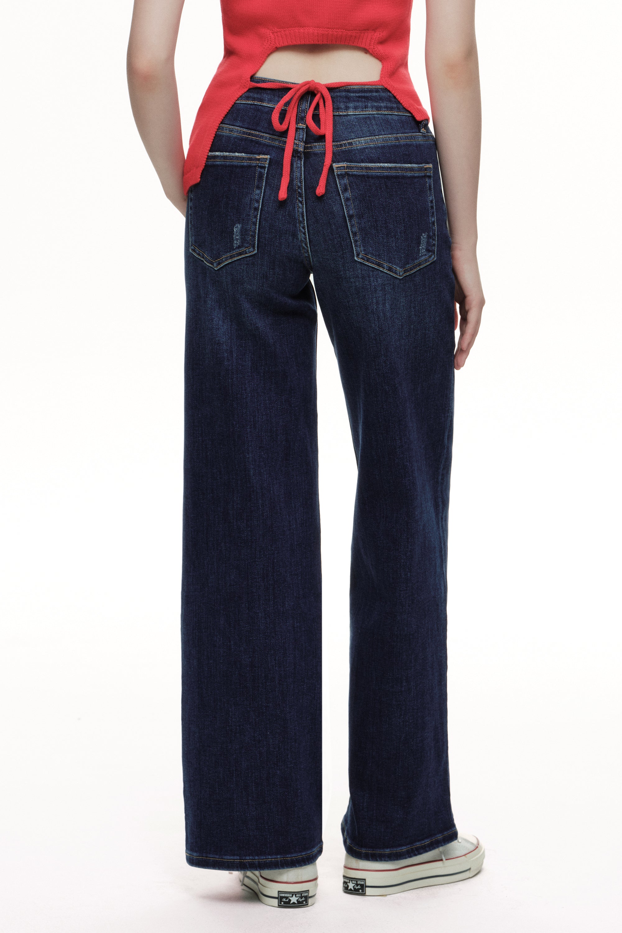 ONESO Timeless Mid Rise Wide Leg Jeans