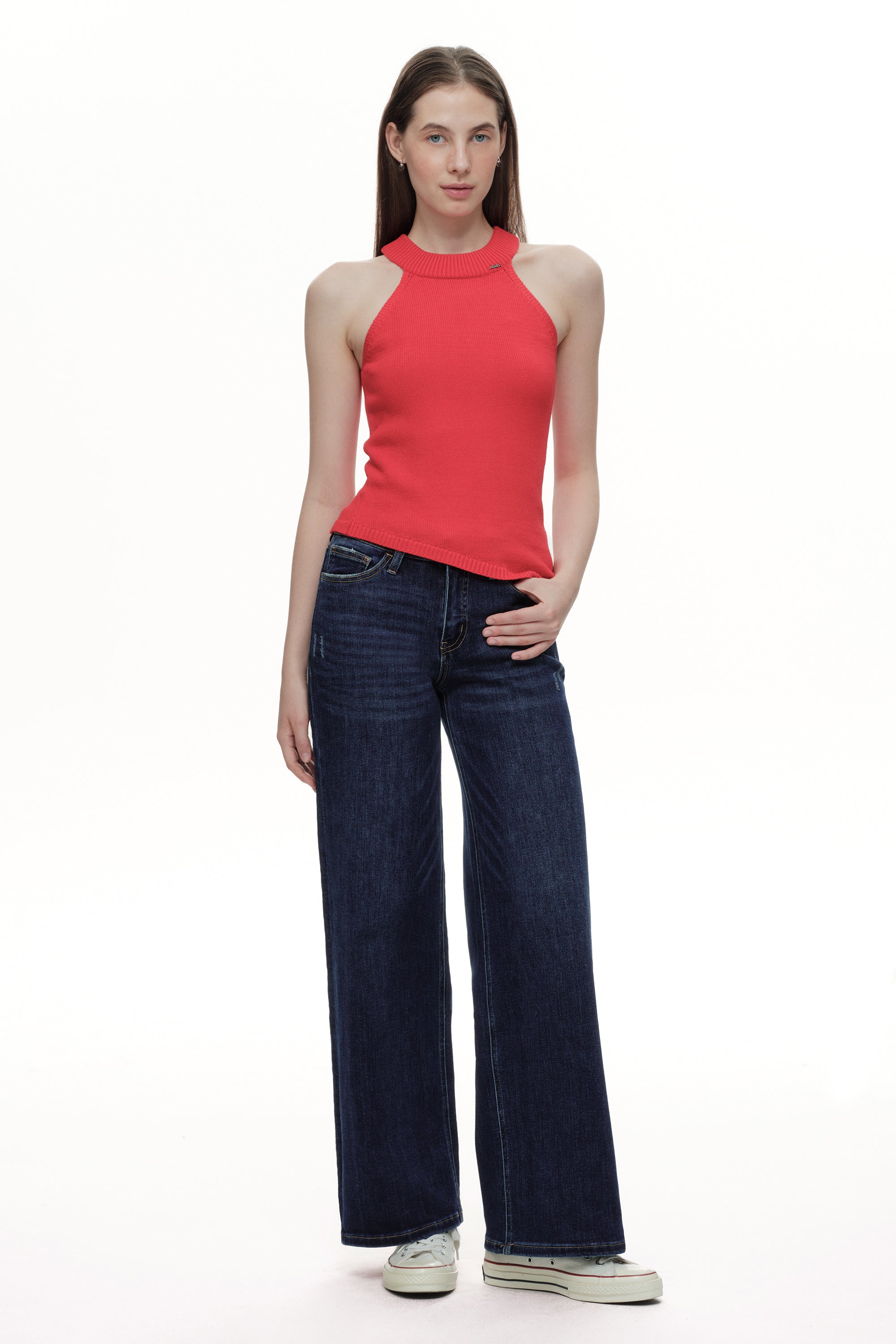 ONESO Timeless Mid Rise Wide Leg Jeans