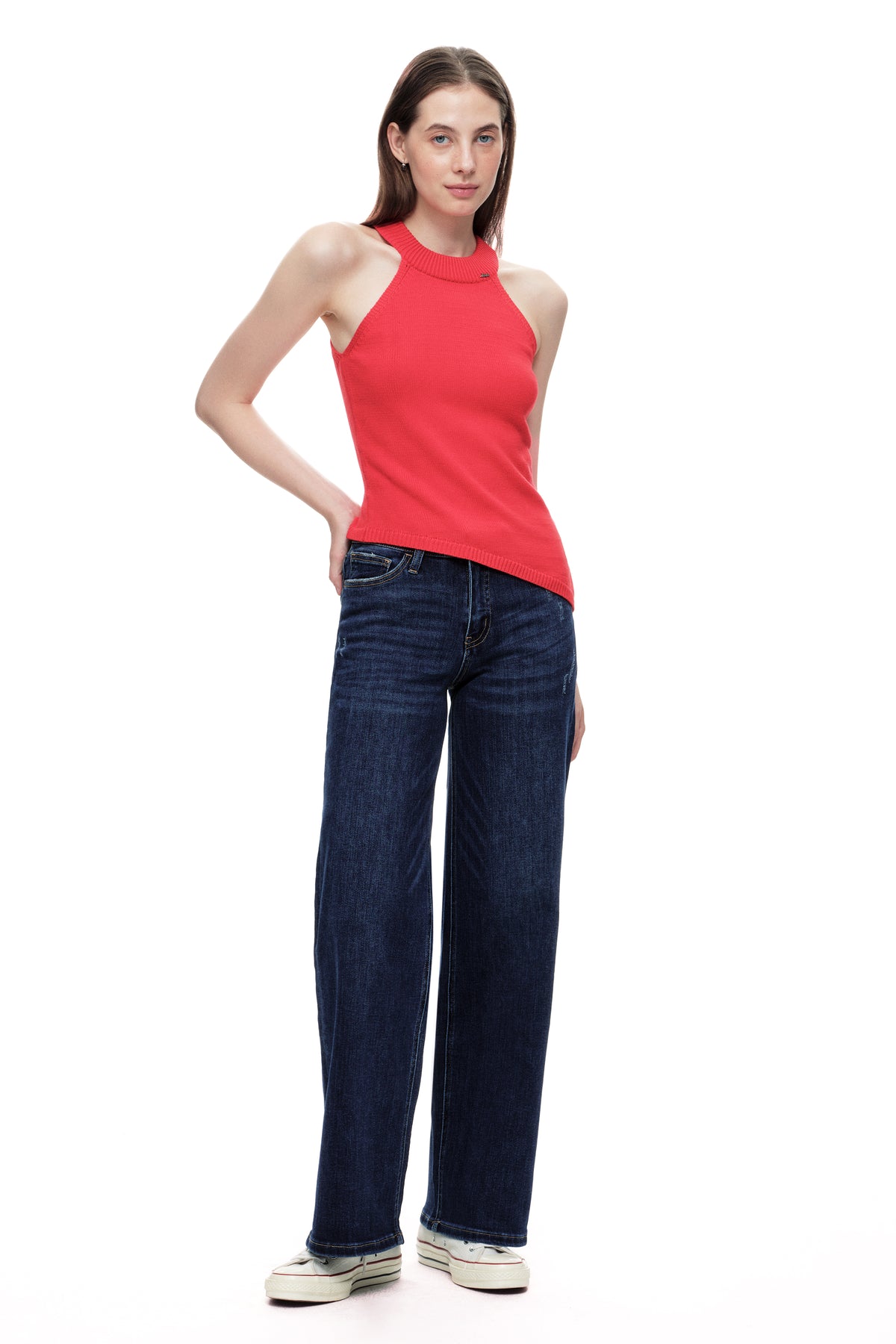 ONESO Timeless Mid Rise Wide Leg Jeans