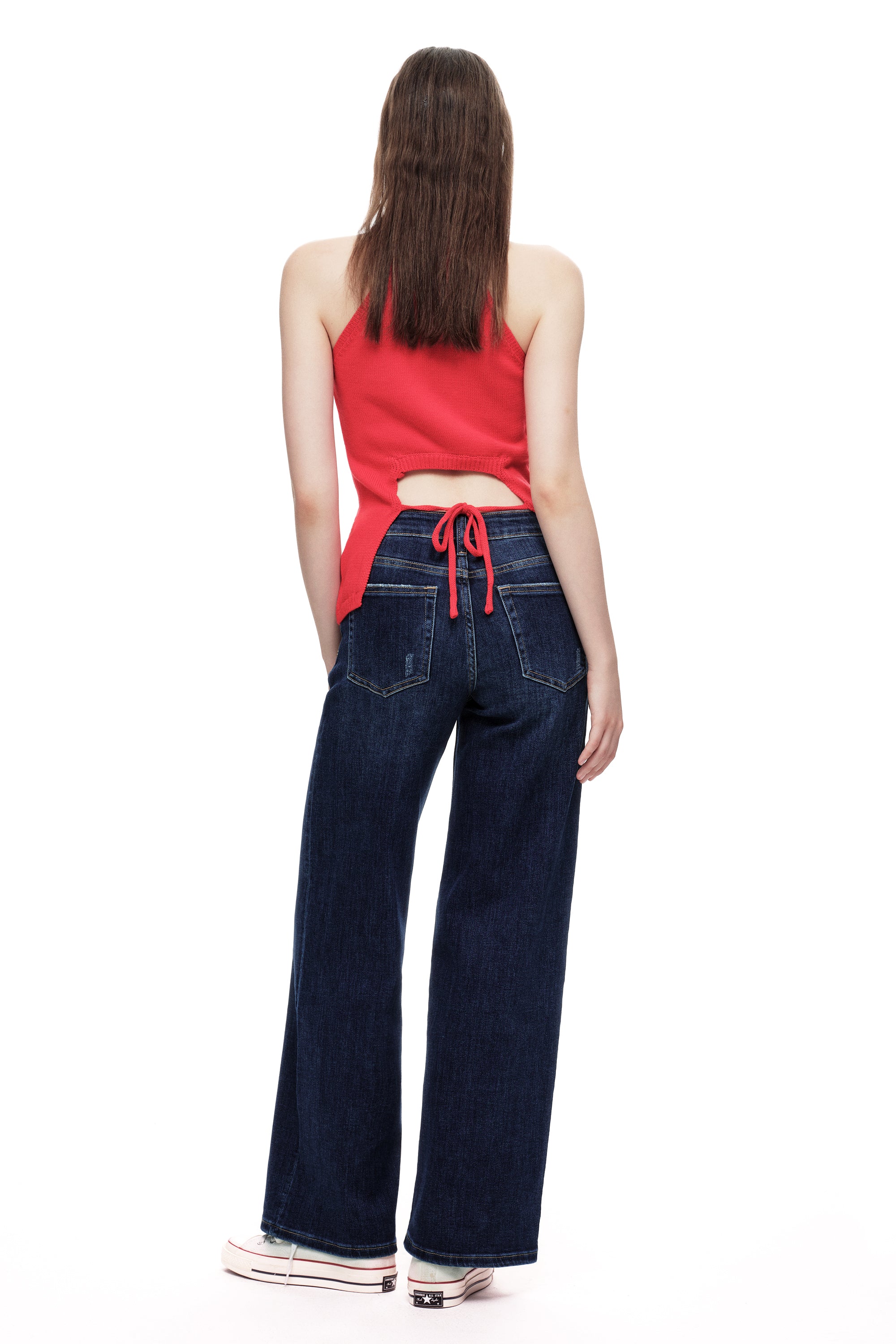ONESO Timeless Mid Rise Wide Leg Jeans