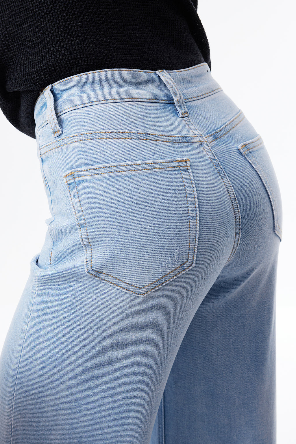 ONESO Effortless Mid Rise Wide Leg Jeans