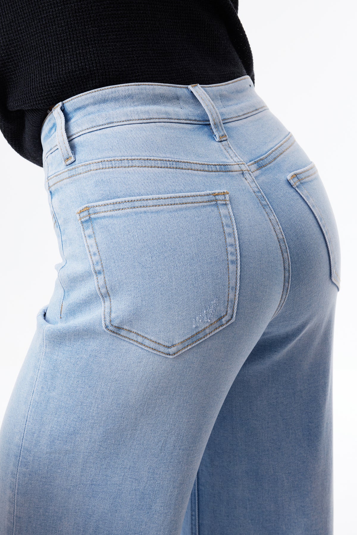 ONESO Effortless Mid Rise Wide Leg Jeans