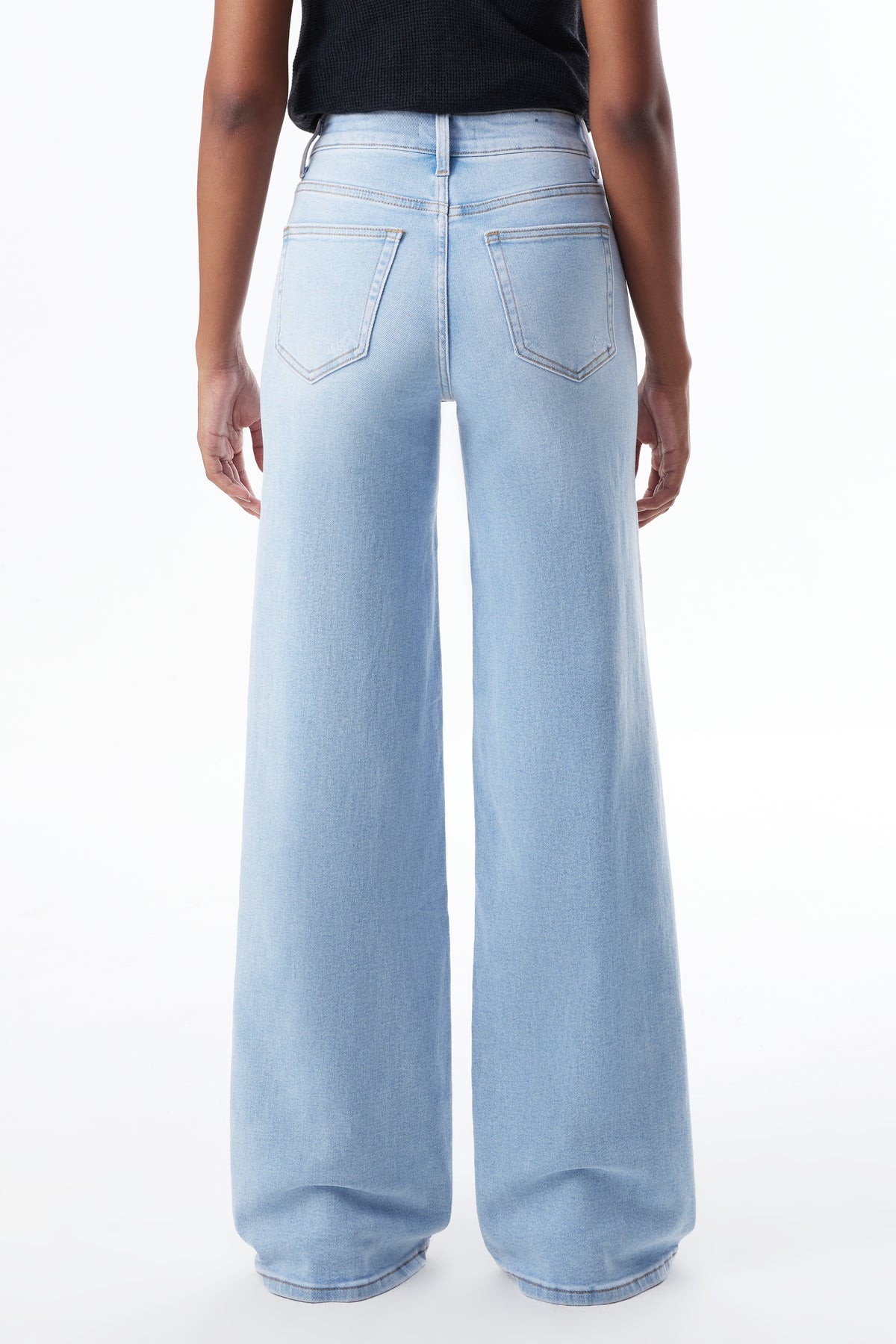 ONESO Effortless Mid Rise Wide Leg Jeans