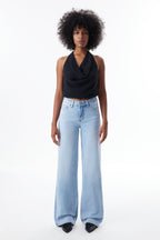 ONESO Effortless Mid Rise Wide Leg Jeans